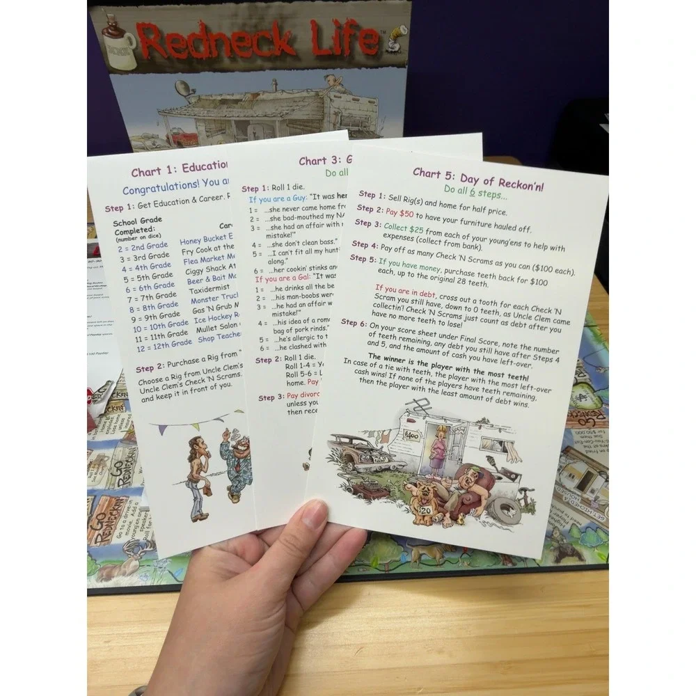 Redneck Life Board Game Gut Bustin Games Complete Unplayed Adult Party Game